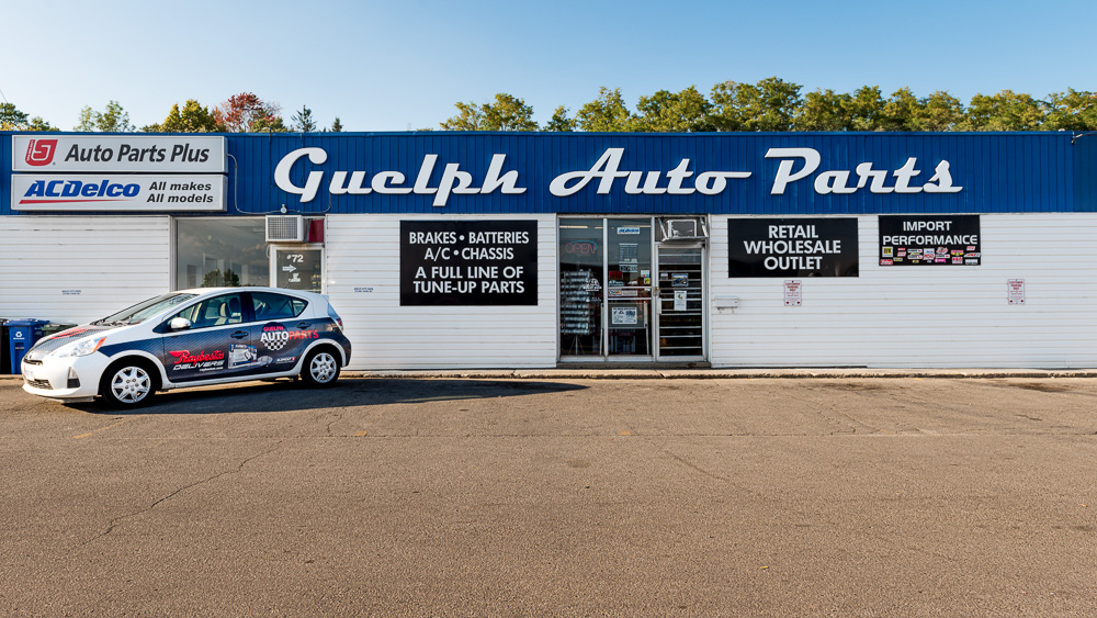 Front of Guelph Auto Parts Store